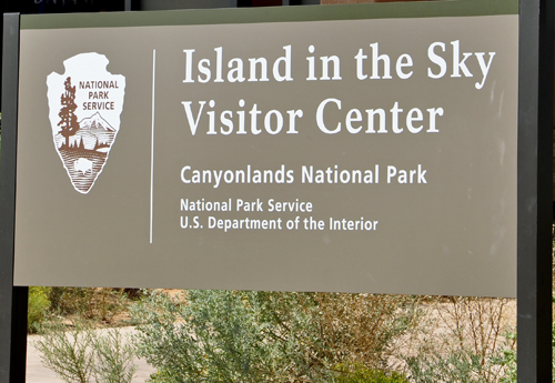 sign: Canyonlands National Park Visitor Center